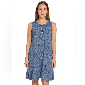 MICHAEL Michael Kors knee length casual blue paisley dress women’s XL